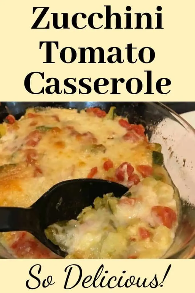 Zucchini, tomato, and cheese casserole