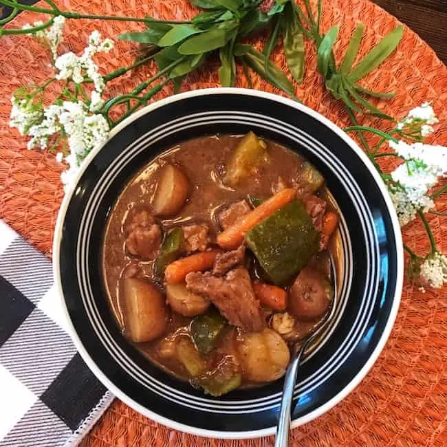 Slow Cooker Beef Stew for Two - Southern Home Express