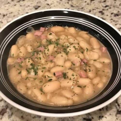 Bowl of bean soup