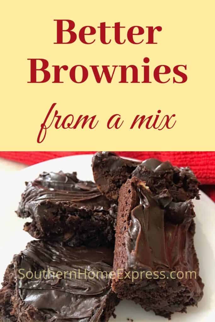 Plate of 4 brownies