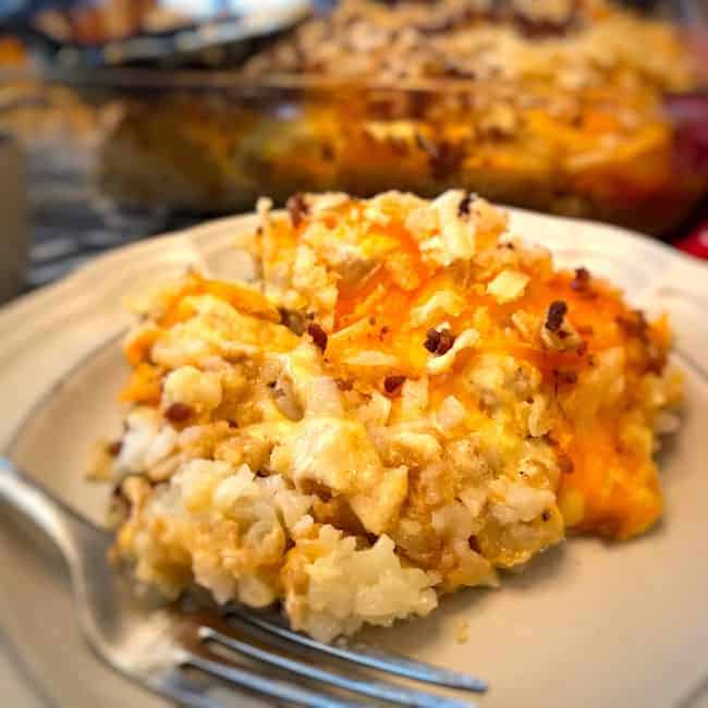 cheesy tater tot casserole without cream of mushroom soup