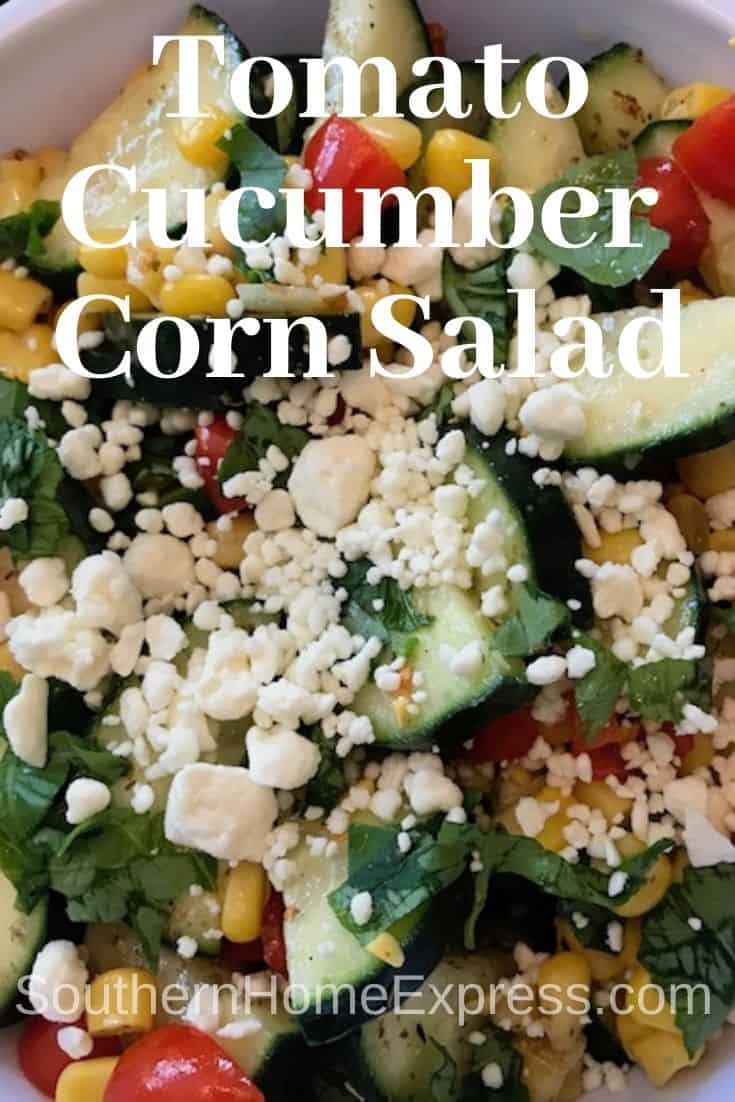 Tomato Cucumber Corn Salad with Feta Southern Home Express