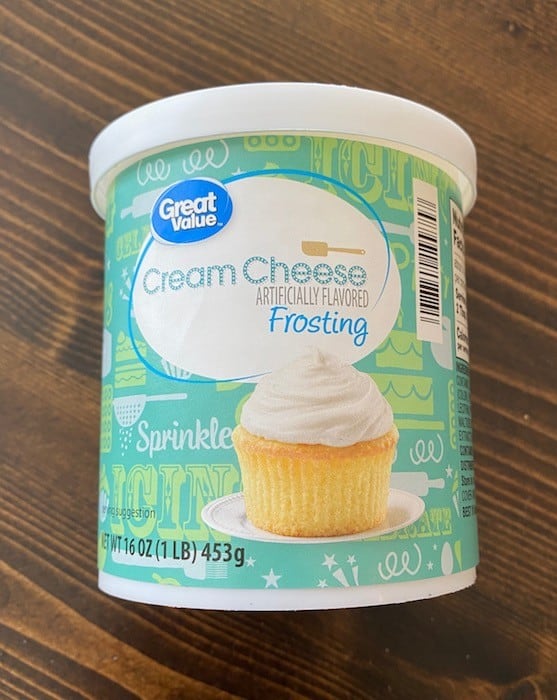 Ready-made cream cheese frosting