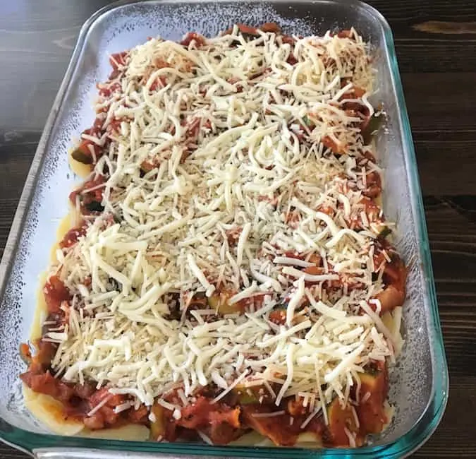 Casserole in a pan before it's cooked