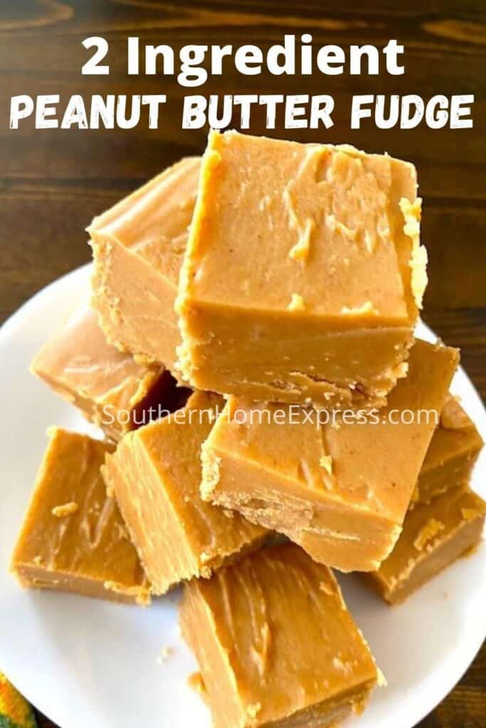 2-Ingredient Peanut Butter Fudge