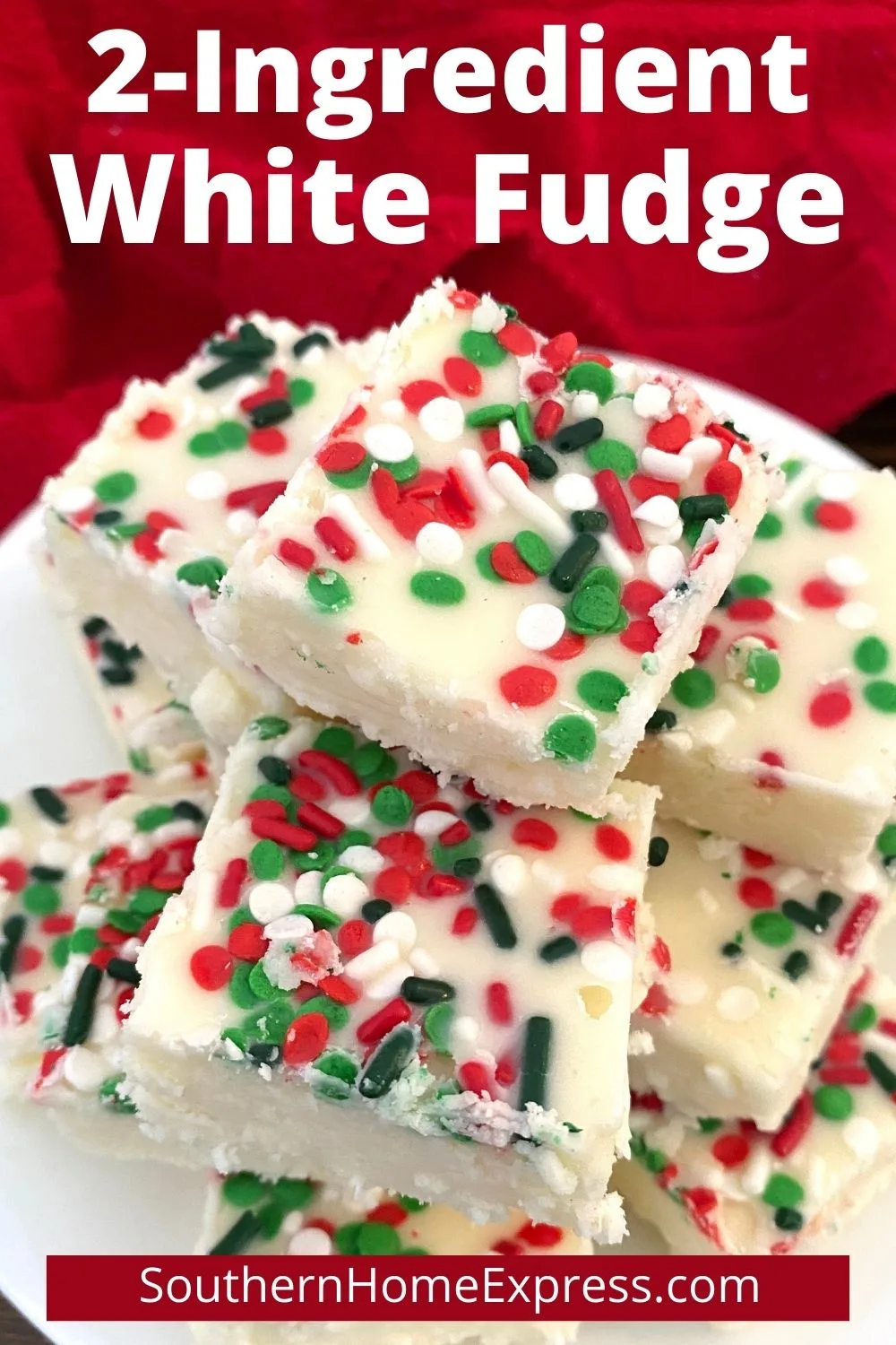 2-Ingredient White Fudge by Southern Home Express - WEEKEND POTLUCK 458