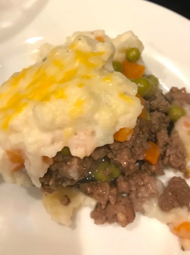 serving of shepherd's pie