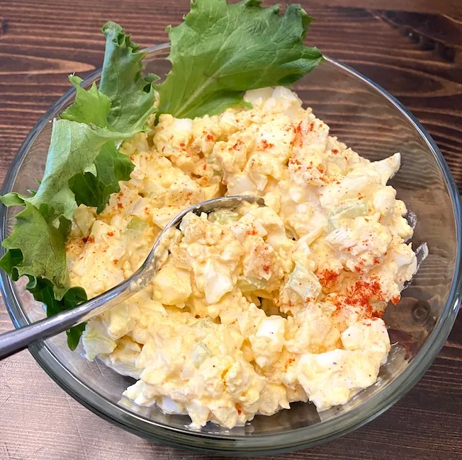 bowl of egg salad