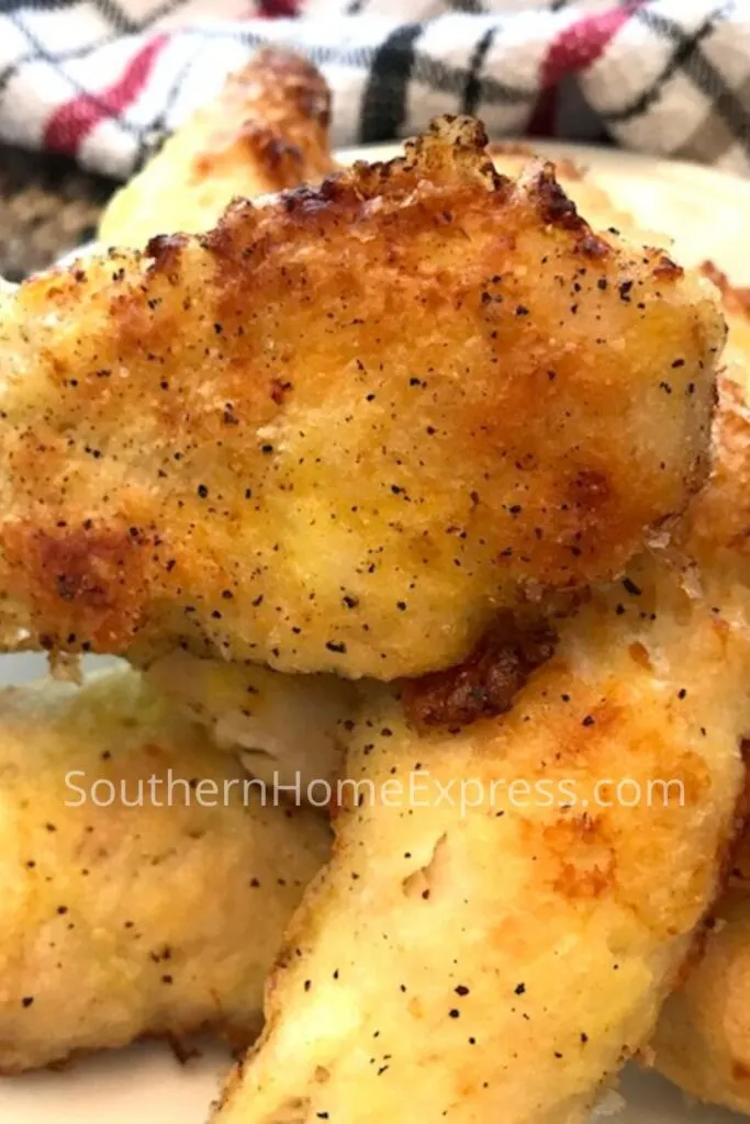 platter of chicken strips