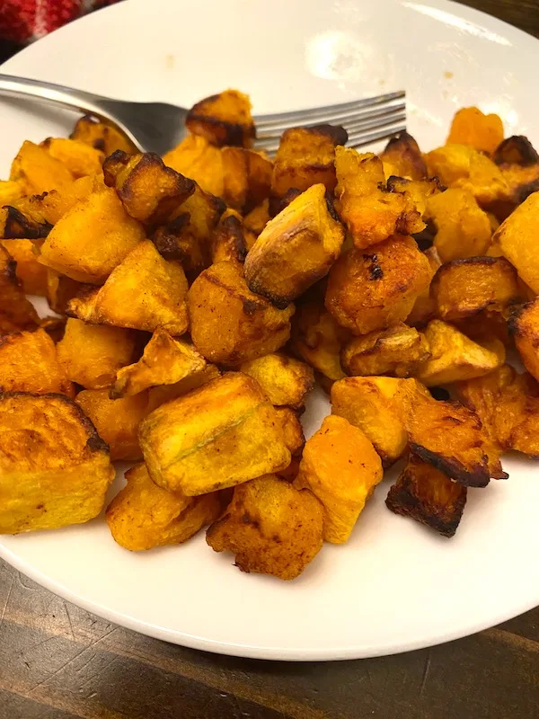 plate of butternut squash