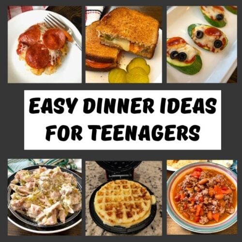 variety of foods teenagers can make