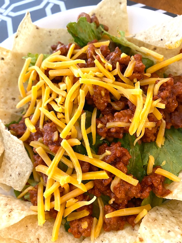 Catalina taco salad with cheese