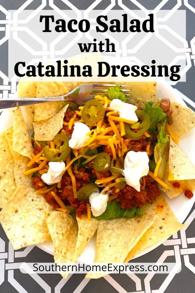 loaded Catalina taco salad