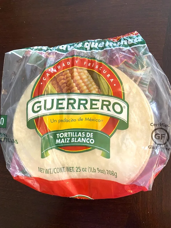 package of corn tortillas