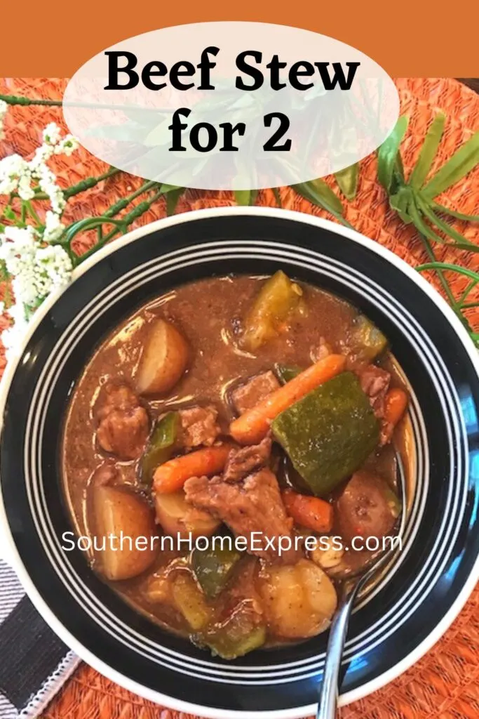 Slow Cooker Beef Stew for Two - Southern Home Express