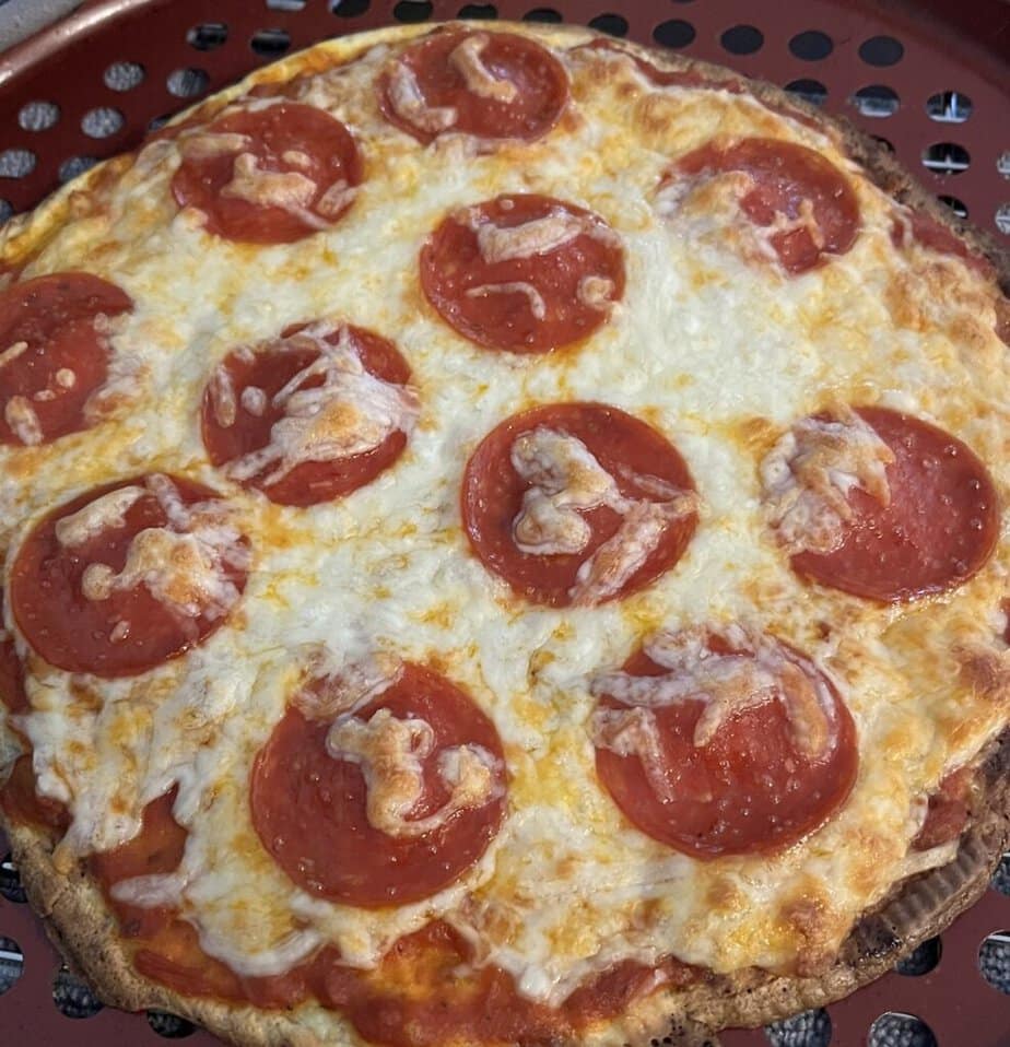 baked pepperoini pizza