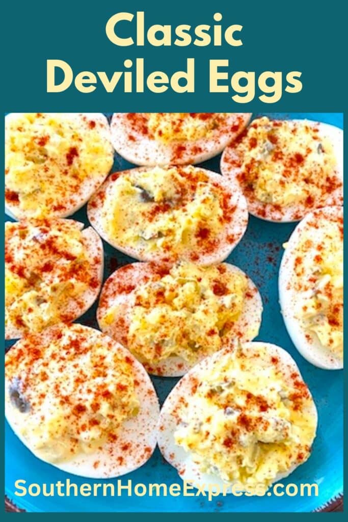 plate of easy classic deviled eggs