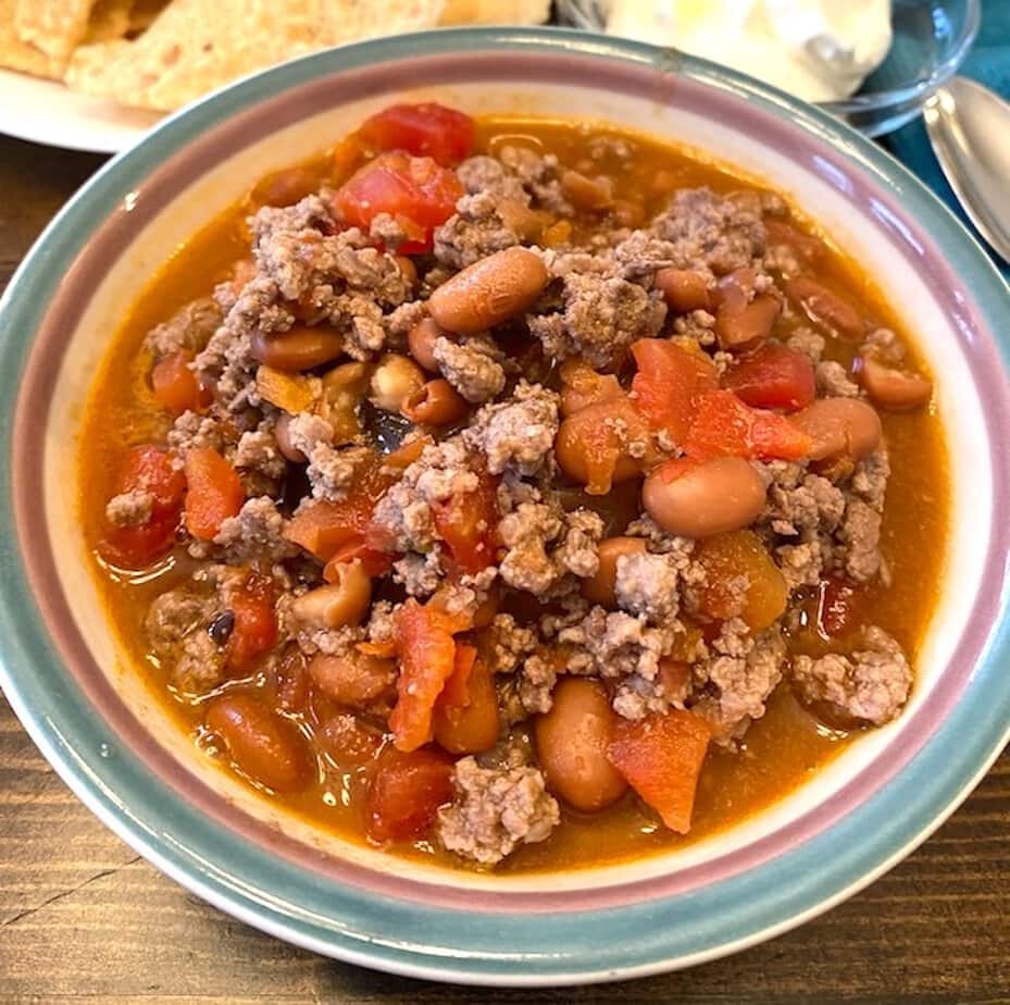 bowl of rotel chili
