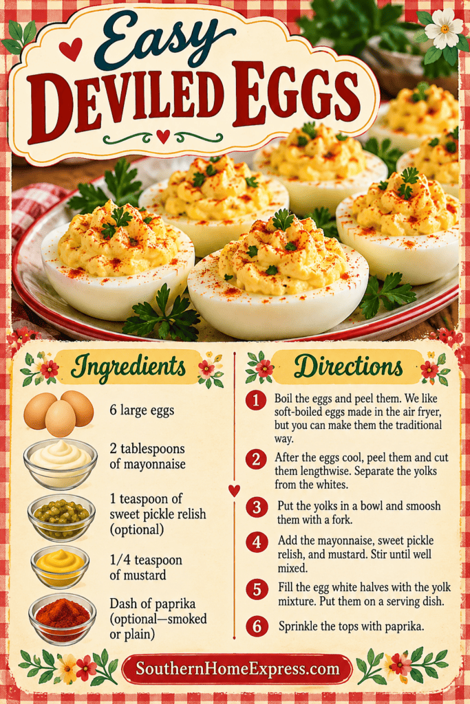 plate of deviled eggs